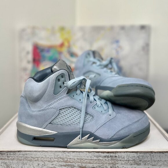 Air Jordan 5 Retro Blue Suede - Picture 1 of 6